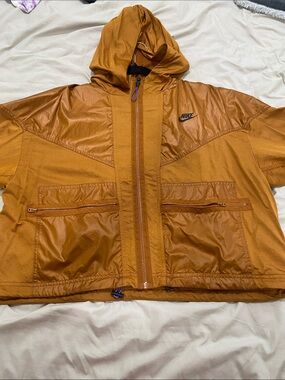 Nike Men’s Hooded Windbreaker in Rust Orange